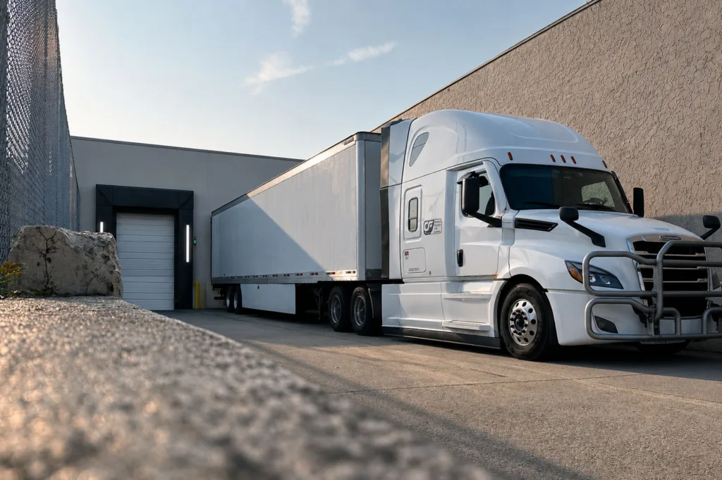 Transportation services by Custom Freight LLC truck delivery